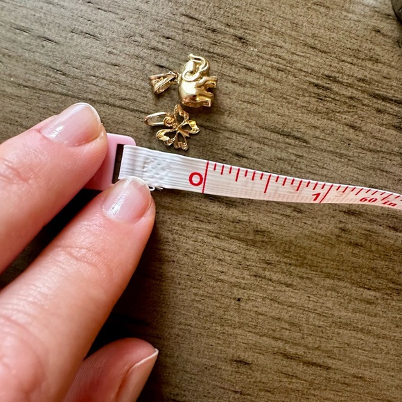 NEW 14k Gold Tiny Charms / 14k Gold Elephant Charm / 14k Gold Butterfly Charm - Picture 5 of 5